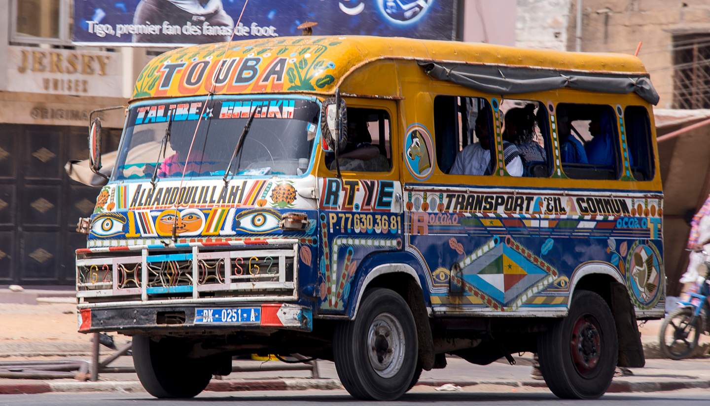 Senegal - A minibus in Senegal