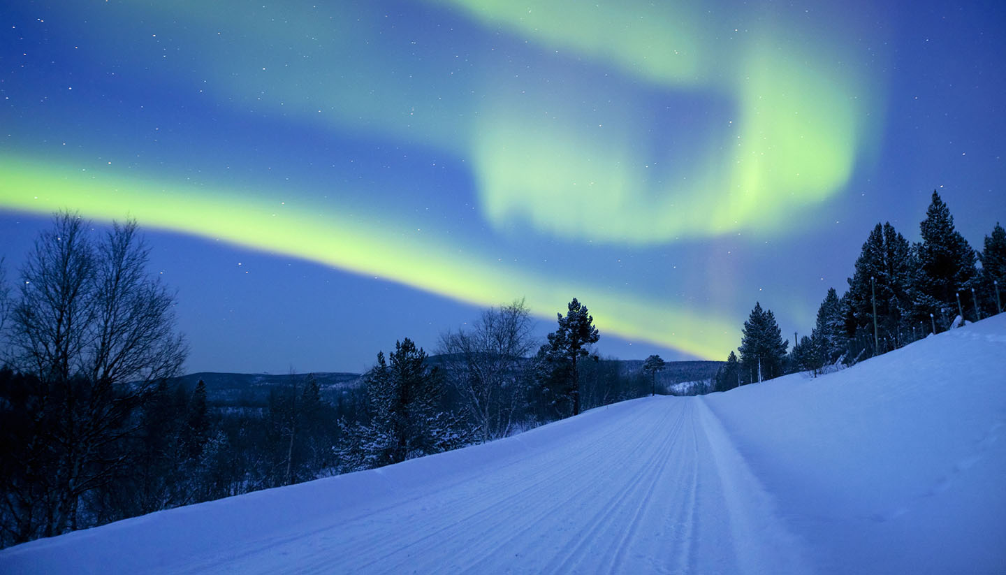 Finland - Aurora Borealis (Northern Lights) in Lapland, Finland