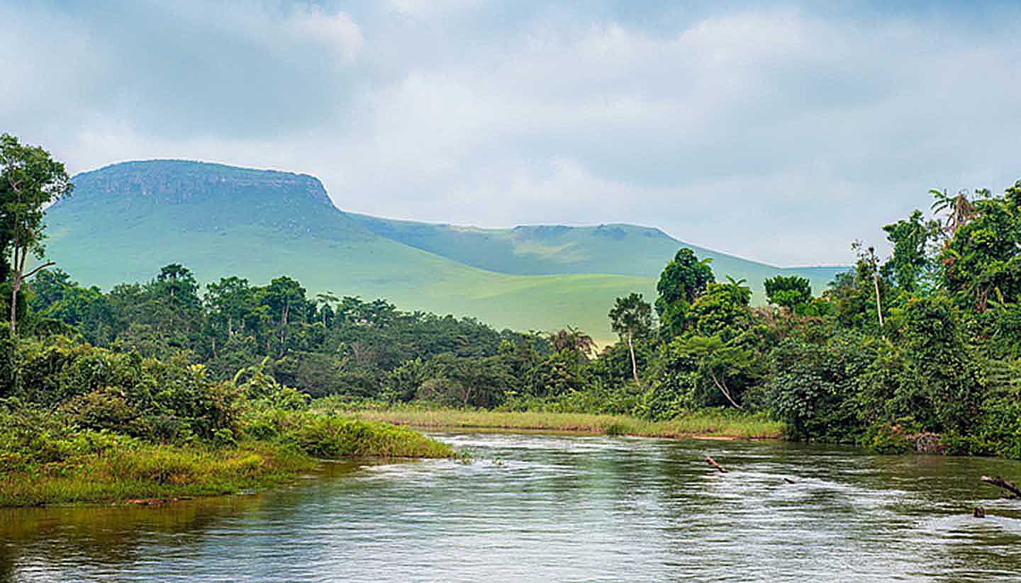 Democratic Republic of Congo - River in Jungle, Congo Democratic Rep