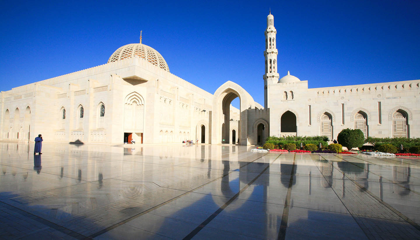 Muscat - Sultan Qaboos Grand Mosque in Muscat, Oman